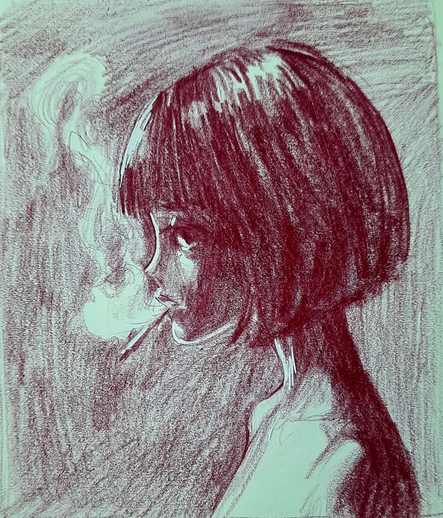 91 Girl In Smoke 875x1024